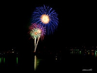 "Fireworks over Yaquina Bay 3"